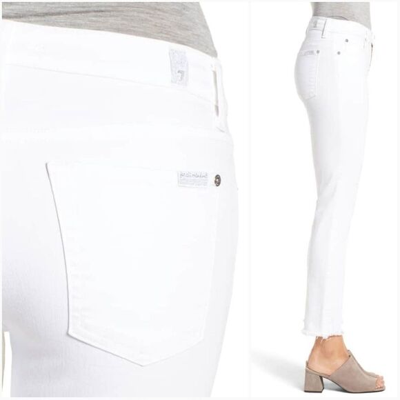 7 For All Mankind Ankle Straight Leg Jeans - Picture 8 of 8